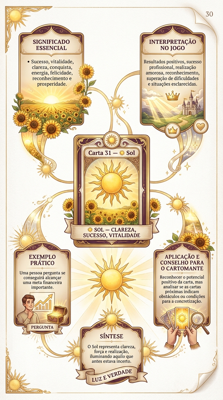 Mapa mental da carta Sol