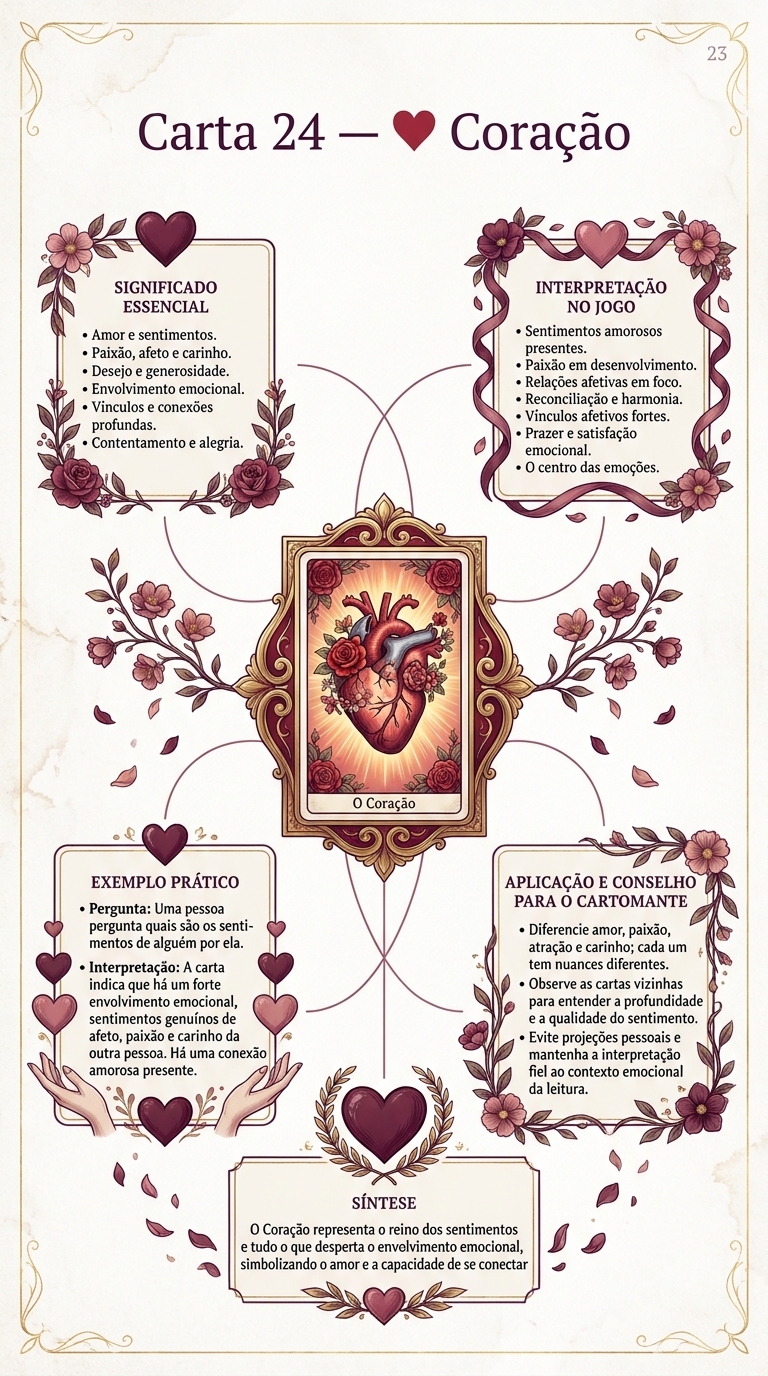 Mapa mental da carta Coração