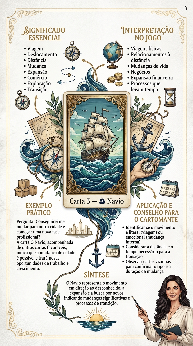 Mapa mental da carta Navio
