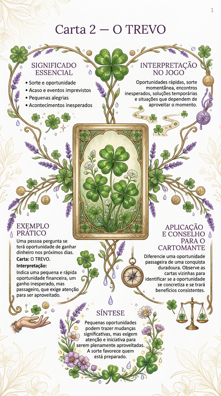 Mapa mental da carta Trevo